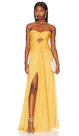 Clea Gown in Tangerine | Revolve Clothing (Global)