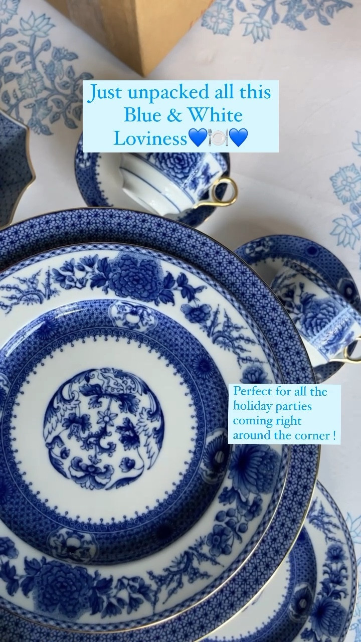 Blue and white is always right when it comes to setting the table! These pieces would be perfect for all the holiday parties that are coming right around the corner!
#blueandwhitechina #holidayparties #weddingregistry  #blueandwhitetabledecor

#LTKhome #LTKSeasonal #LTKFind