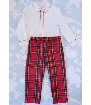 Edgehill Collection x The Broke Brooke Little Boys Charlie Plaid Pants Set | Dillard's | Dillard's