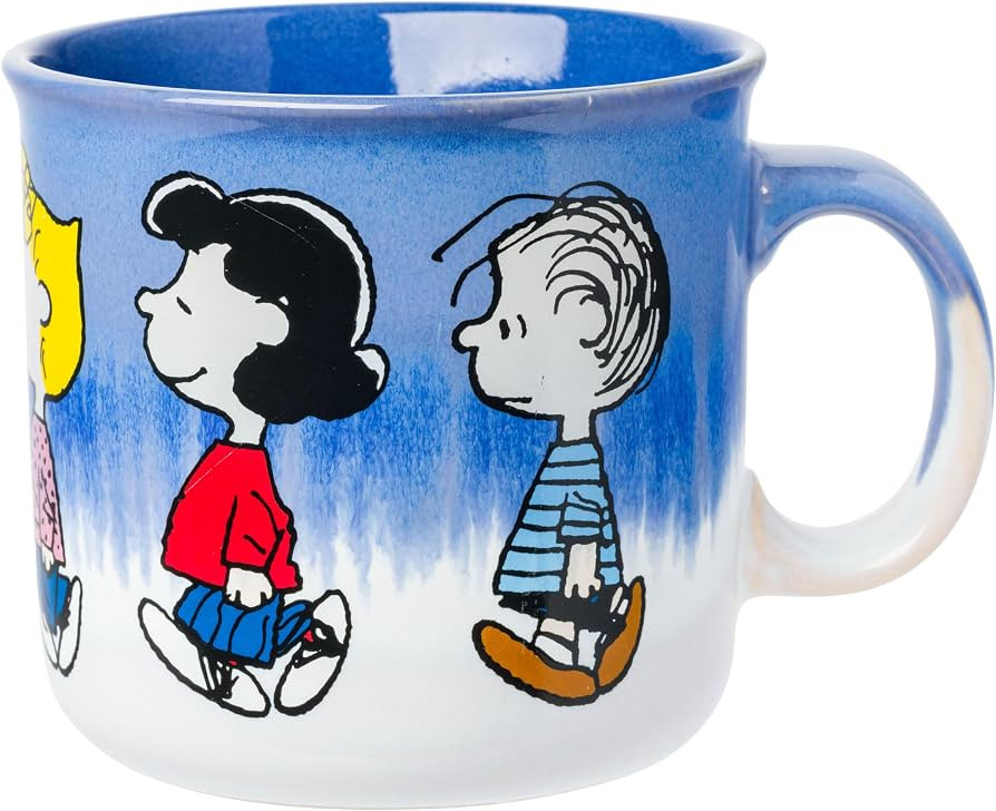 Silver Buffalo Peanuts Charlie Brown, Reactive Glaze Camper Mug, 20oz | Amazon (US)
