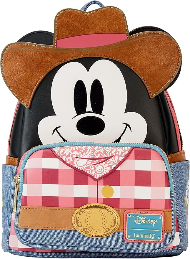 Loungefly Disney Western Mickey Mouse Mini Backpack | Mickey Mouse Bags & Backpacks Standard | Amazon (US)