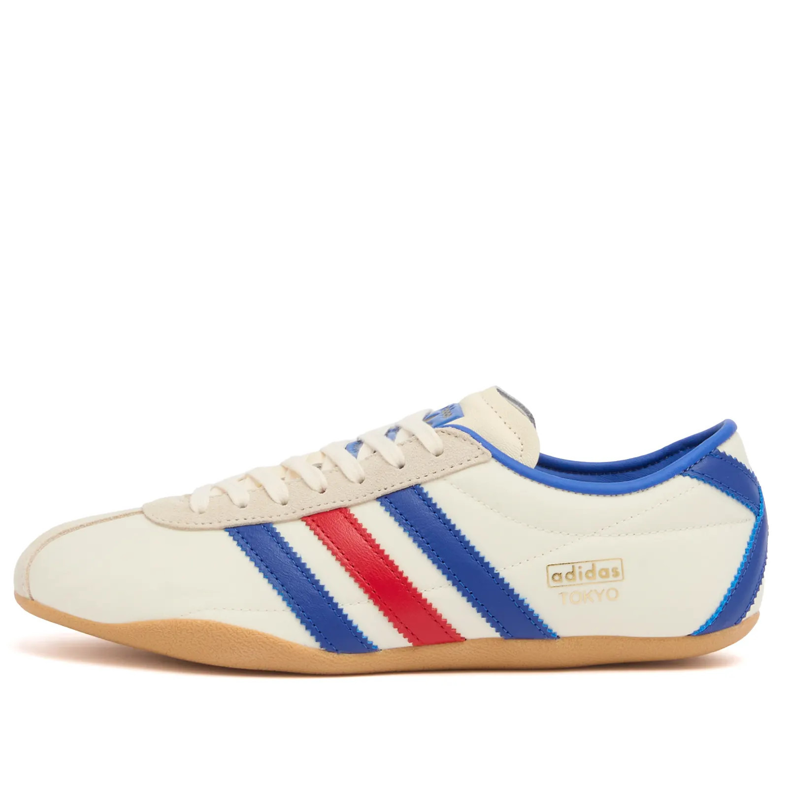 Adidas Tokyo Sneaker in Cream White/Team Royal Blue/Gum, Size UK 7.5 | END. Clothing
