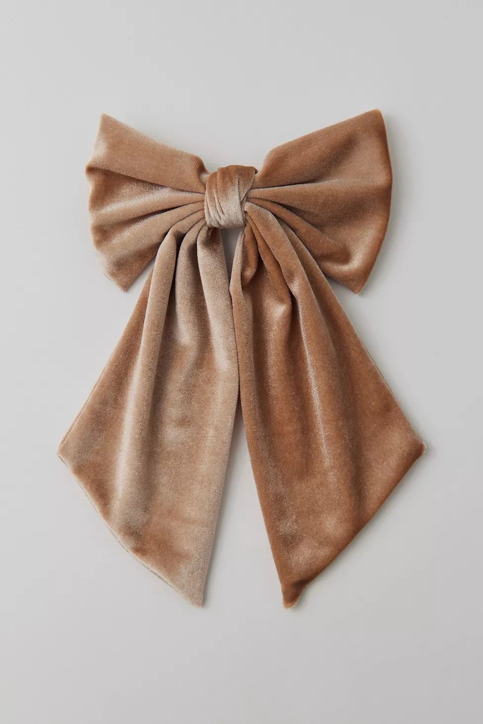 Velvet Hair Bow Barrette | Urban Outfitters (US and RoW)