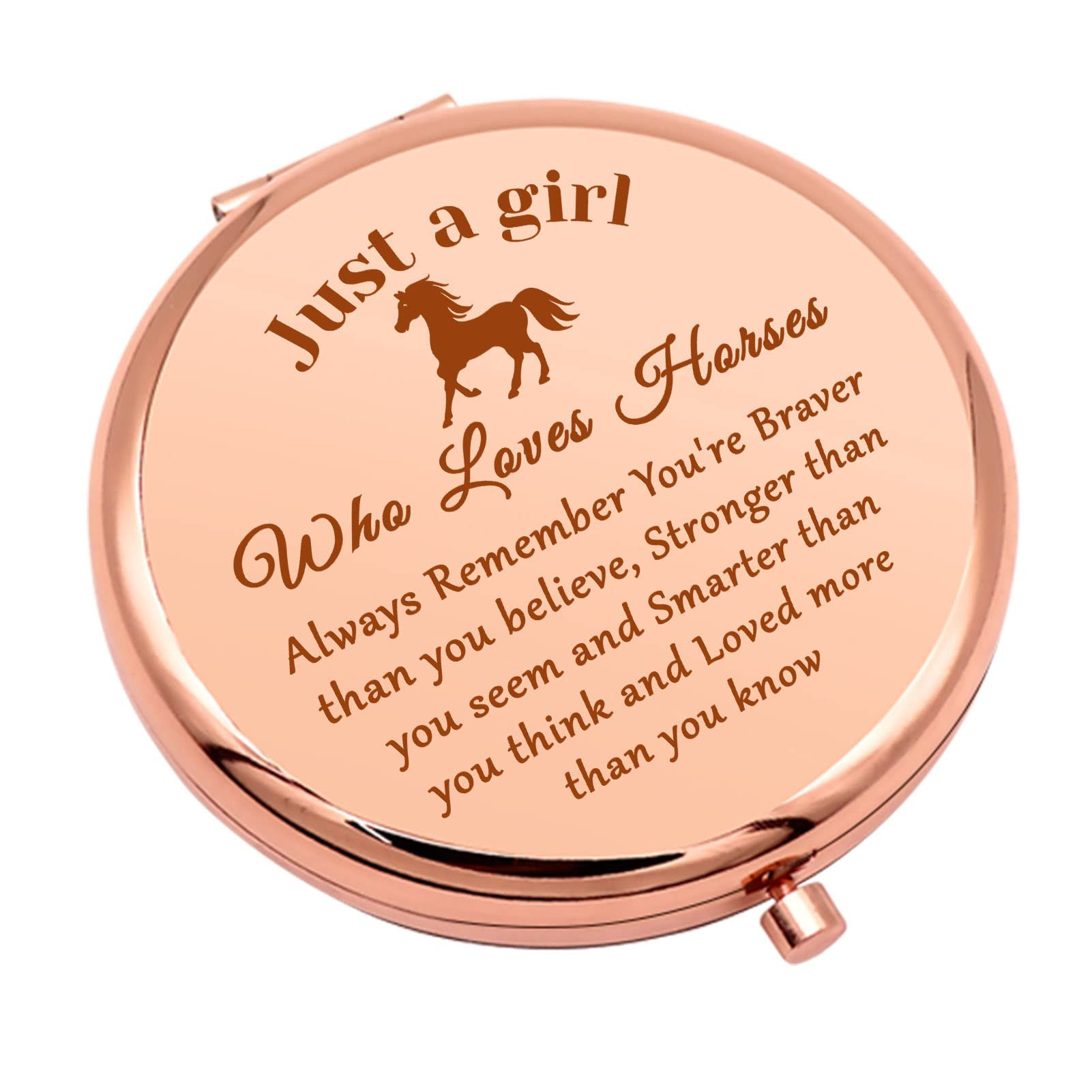 Horse Lover Gift Horses Gifts for Girls Compact Makeup Mirror for Daughter Niece Equestrian Gifts... | Amazon (US)