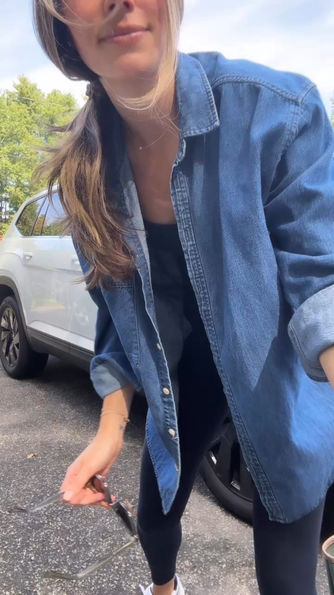 Friday ootd
Shirt - I sized up to a large for an oversized fit
Leggings & tank - Both TTS in the color true navy
Tote is tuckernuck from last year

#LTKFindsUnder50 #LTKSeasonal #LTKFindsUnder100