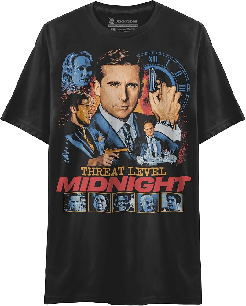 Threat Level Midnight Retro Vintage Spy Movie Inspired Unisex Classic T-Shirt | Amazon (US)