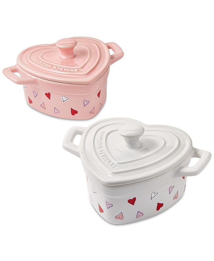 Martha Stewart Collection Heart Cocottes, Set of 2, Created for Macy's & Reviews - Cookware - Kit... | Macys (US)