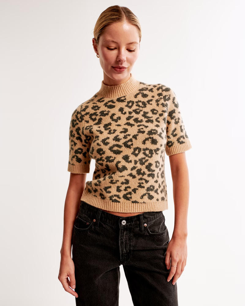 Skimming Mockneck Sweater Tee | Abercrombie & Fitch (US)