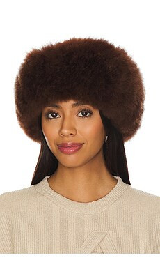 Susanna Chow Harper Fur Hat in Brown from Revolve.com | Revolve Clothing (Global)