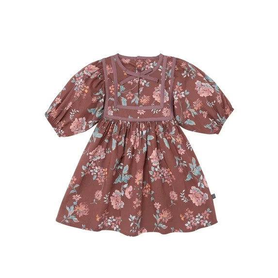 Modern Moments by Gerber Toddler Girl Yoked Bow Dress, Sizes 12M-5T | Walmart (US)