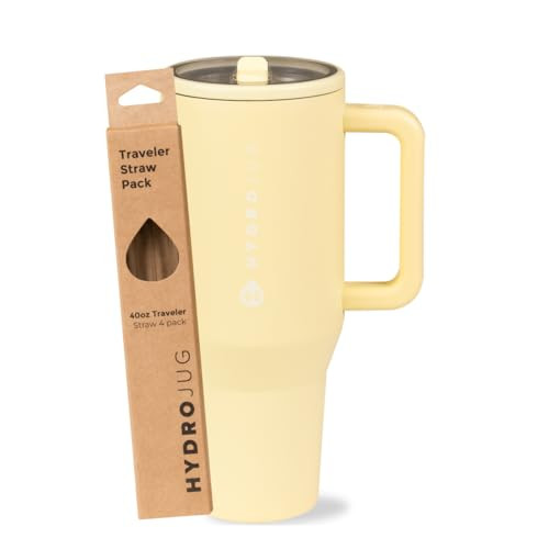 HydroJug Butter 40oz Traveler + Replacement Straws | Amazon (US)