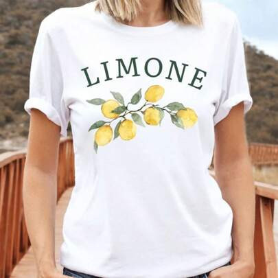 Limone T-Shirt, Lemon Shirt, Limone Tshirt, Italian Lemon Inspired Shirt, Amalfi Coast Inspired Shirt, Unisex Soft And Comfortable T- Shirt | SHEIN