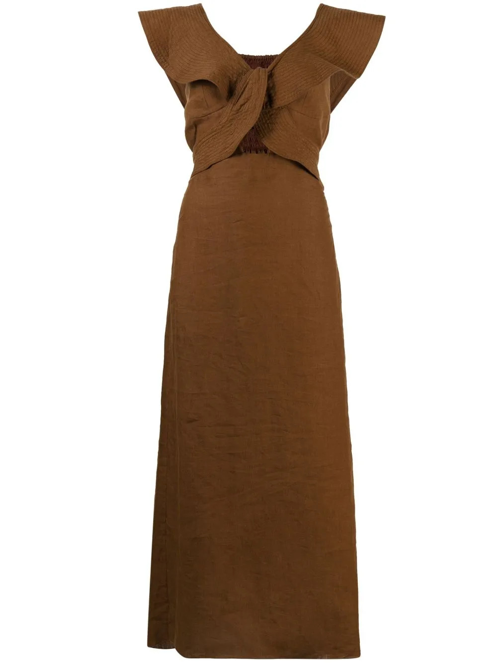 Johanna Ortiz Kilimanjaro Ruffled Midi Dress - Farfetch | Farfetch Global