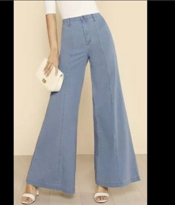FLYING TOMATO DENIM FLARED JEANS LIGHTWEIGHT STRETCH WOMEN'S SIZE M Wide Bell  | eBay | eBay US