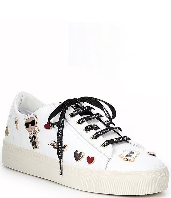 Cate Pins Leather Sneakers | Dillard's
