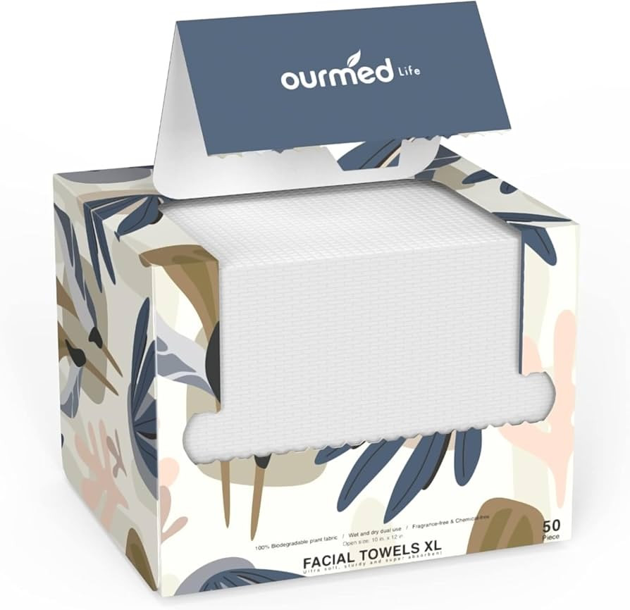 Disposable Face Towel | Lint-Free Biodegradable Towels | Face Clean Dry Makeup Remover Wipes | Su... | Amazon (US)