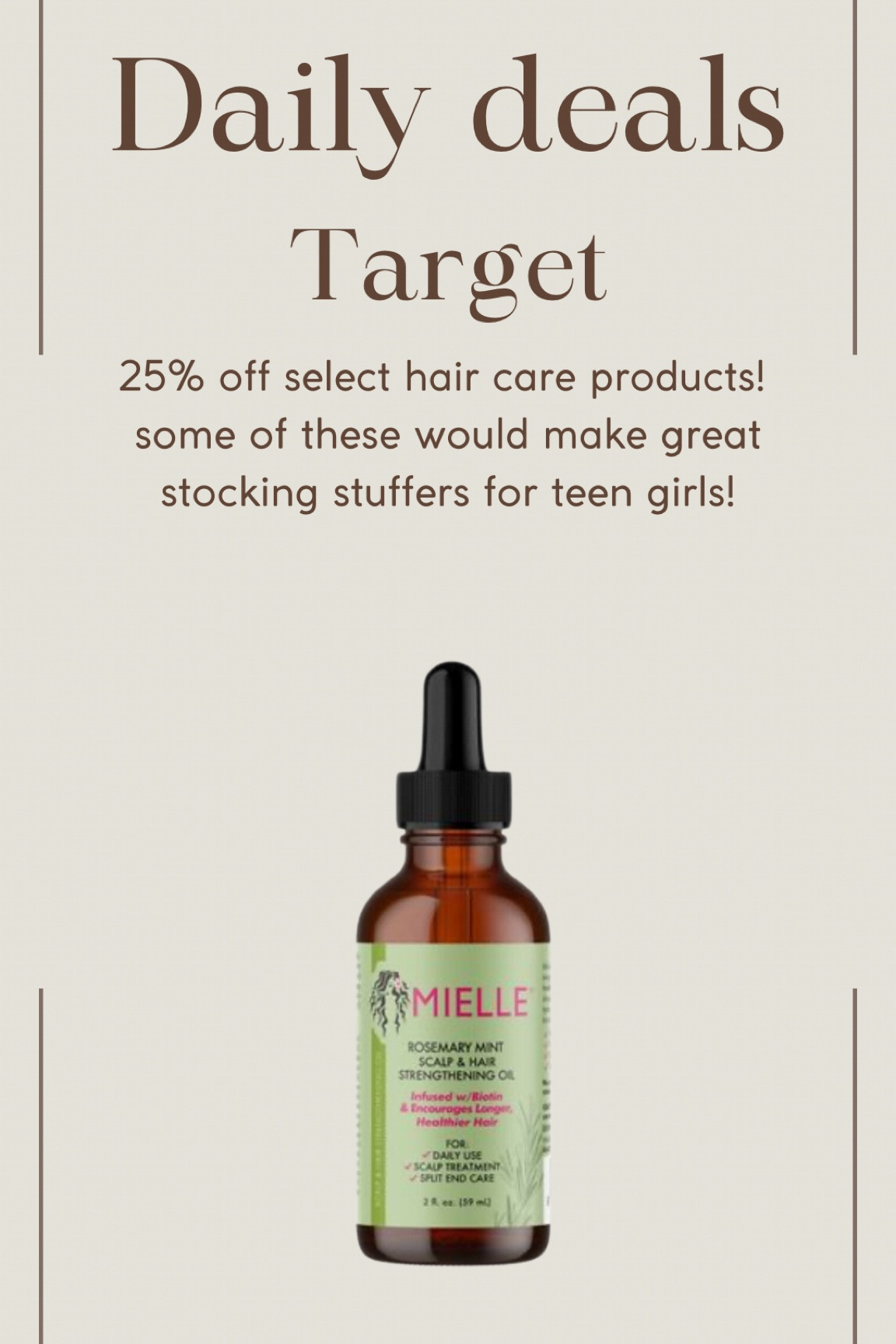 25% off select hair care at Target! These would make great stocking stuffers for a teen girl! 

#LTKHoliday #LTKbeauty #LTKGiftGuide
