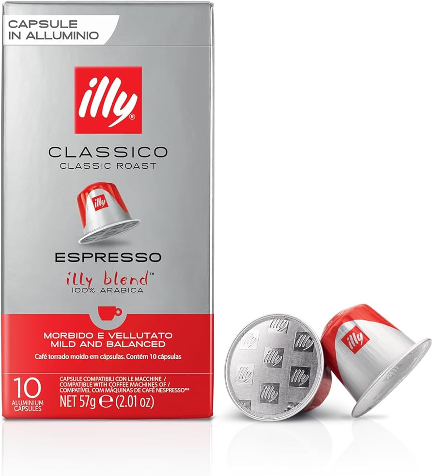Illy Espresso Compatible Capsules - Single-Serve Coffee Capsules & Pods - Classico Roast - Notes ... | Amazon (US)