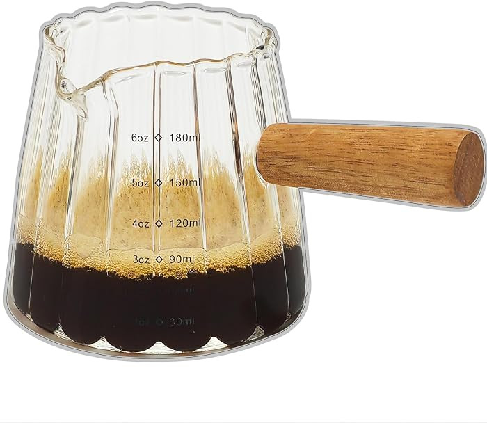 TIWPAJS Espresso Cups 6OZ, Espresso Accessories, Expresso Shots Cup, Espresso Shot Glass with V-S... | Amazon (US)