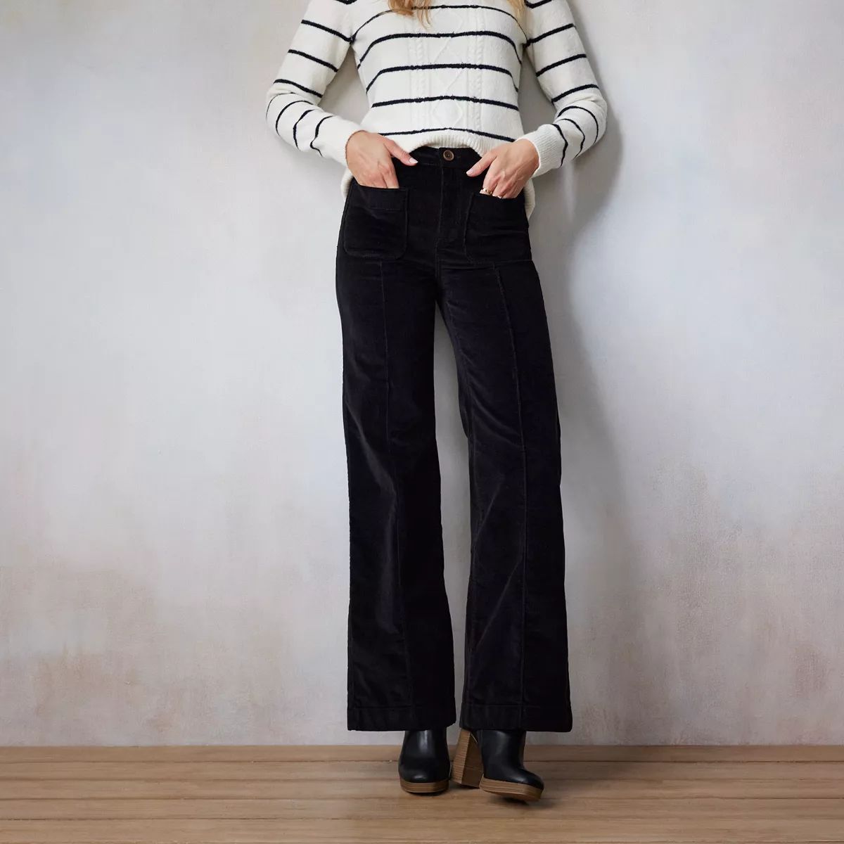 Women's LC Lauren Conrad Feel Good Super High Rise Wide-Leg Trouser Jeans | Kohl's