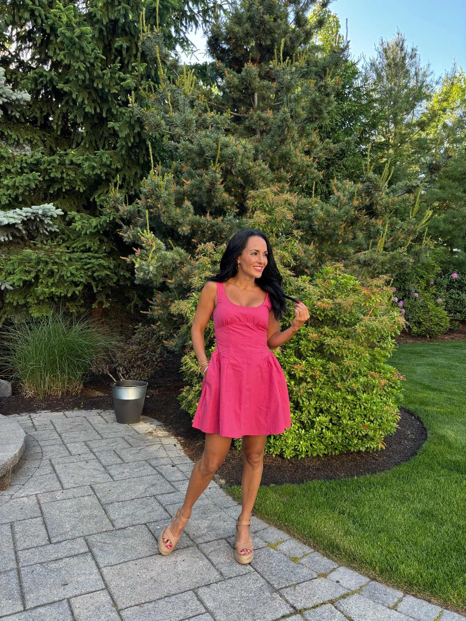 Mini dress with built in bra 
Other colors

#LTKootd #LTKWedding #LTKOver40