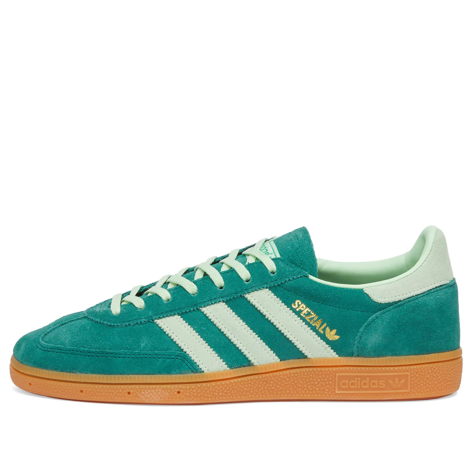 Adidas Handball Spezial Sneakers in Collegiate Green/Semi Green Spark/Gum 1, Size UK 9.5 | END. Clothing