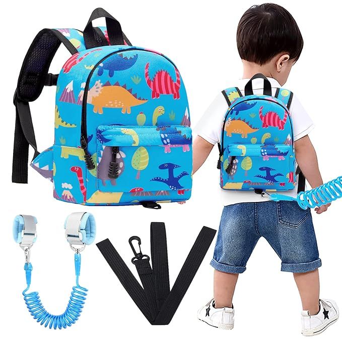 Accmor Toddler Harness Backpack Leash, Baby Dinosaur Backpacks with Anti Lost Wrist Link, Cute Mi... | Amazon (US)