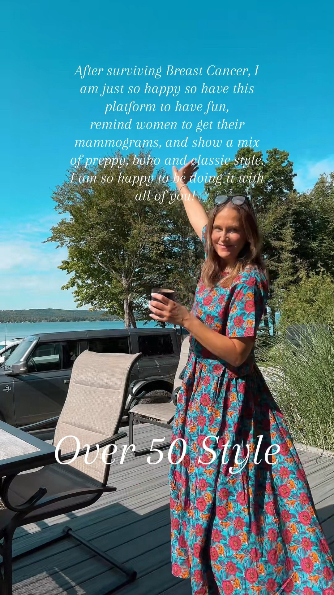 I also needed to test the Iphone after her little swim! Please get your mammograms and enjoy life with others!  My sis and I truly believe all of you are a blessing! 

#LTKOver40 #LTKVideo #LTKMidsize