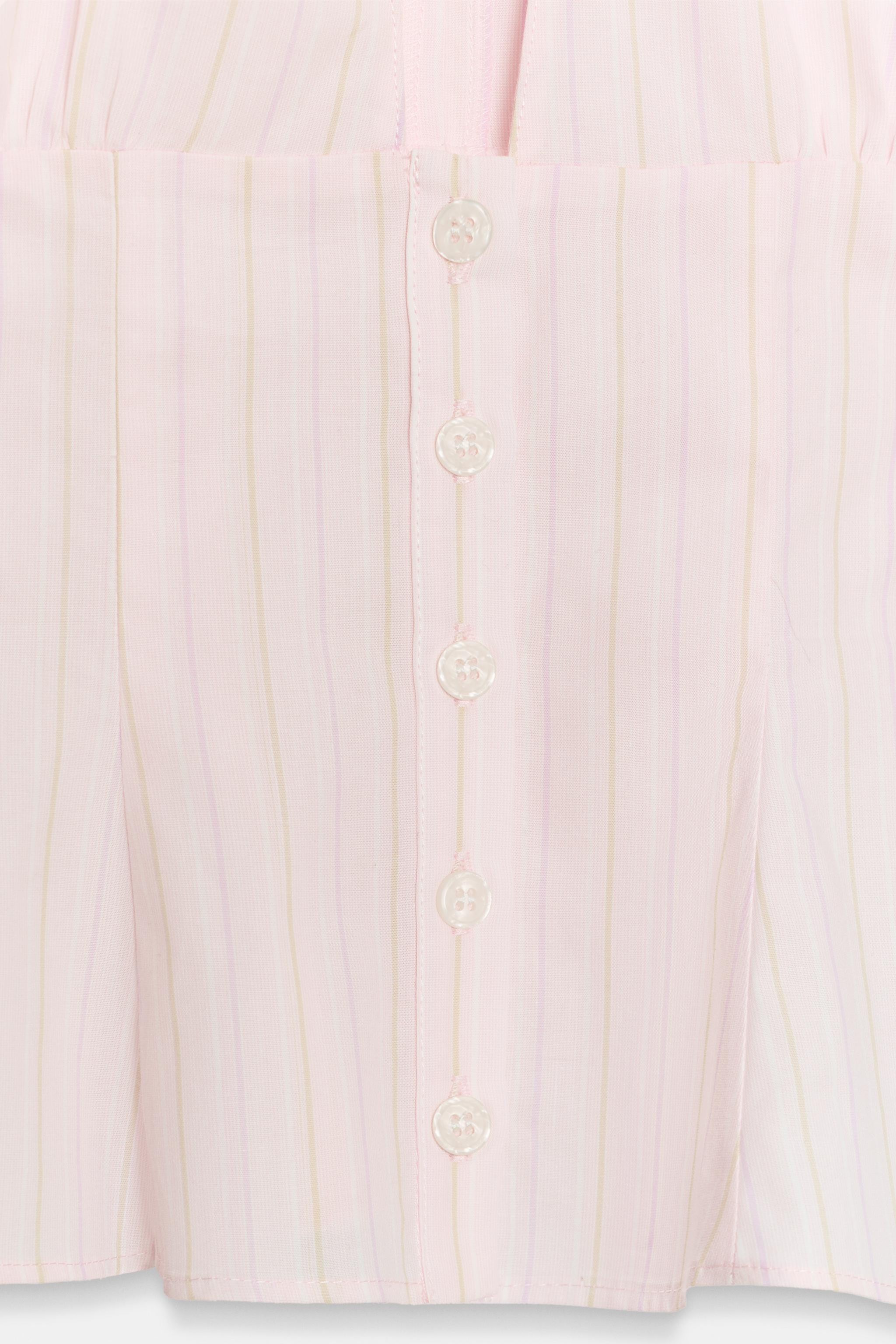POPLIN TOP WITH OPENING AND TIE DETAIL | Zara UK