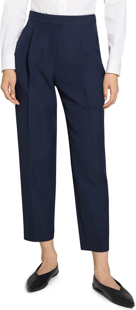 Theory Wool Blend Pleated Pants | Nordstromrack | Nordstrom Rack