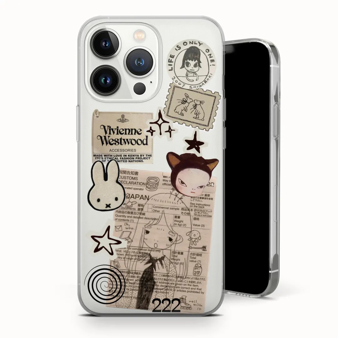 Japanese Collage Phone Case – Yoshitomo Nara, Miffy, Clear Art for iPhone Samsung Pixel - Etsy | Etsy (US)