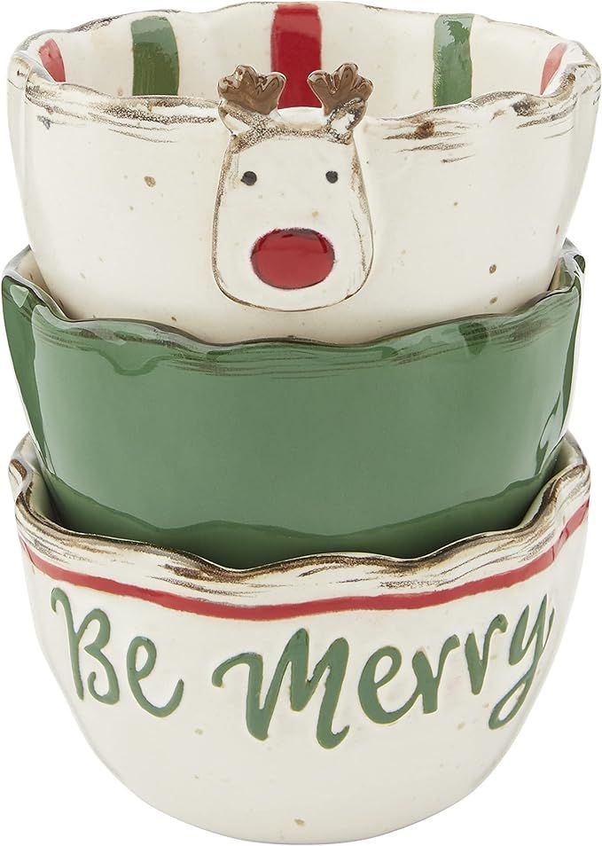 Mud Pie, Reindeer, Christmas Farmhouse Mini Dip Cup Set, 2" x 3" dia | Amazon (US)