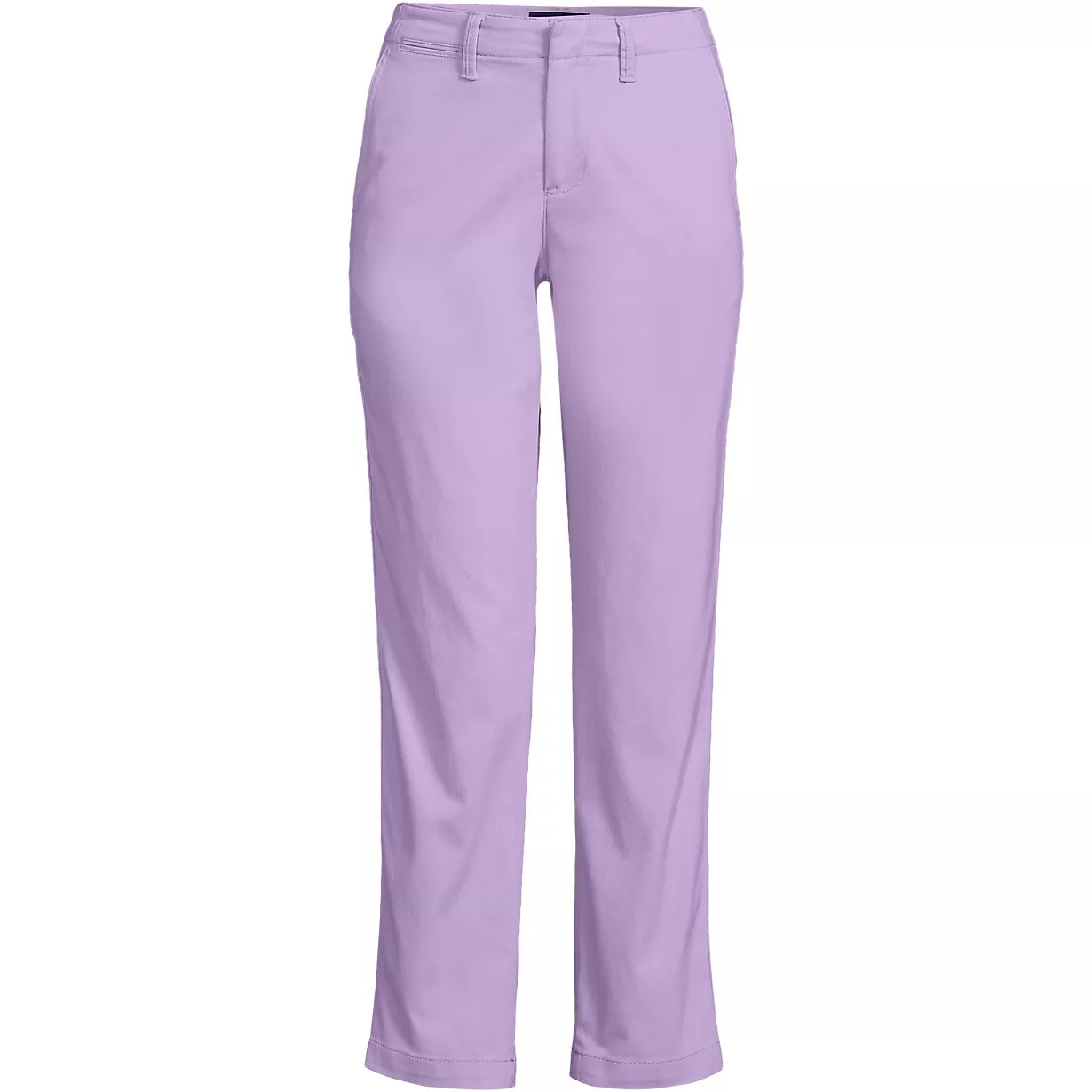 Women's Mid Rise Classic Straight Leg Chino Ankle Pants | Lands' End (US)