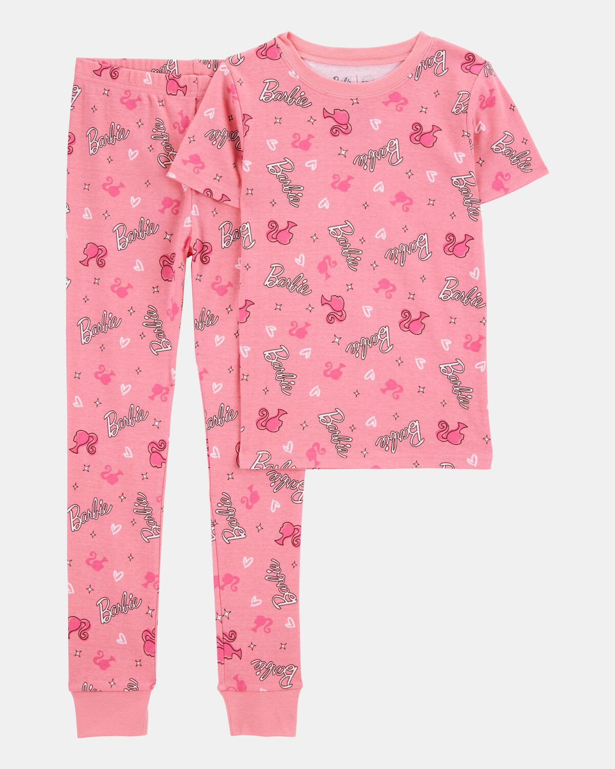 Kid Barbie Snug Fit Cotton 2-Piece Pajamas - Pink - Carter's | Carter's | Carter's Inc