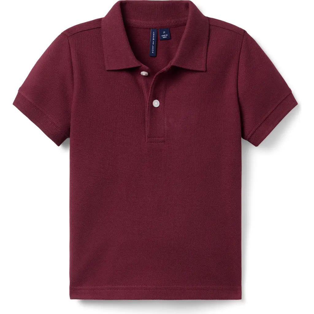 Janie and Jack The Classic Pique Polo in Red at Nordstrom, Size 12-18M | Nordstrom
