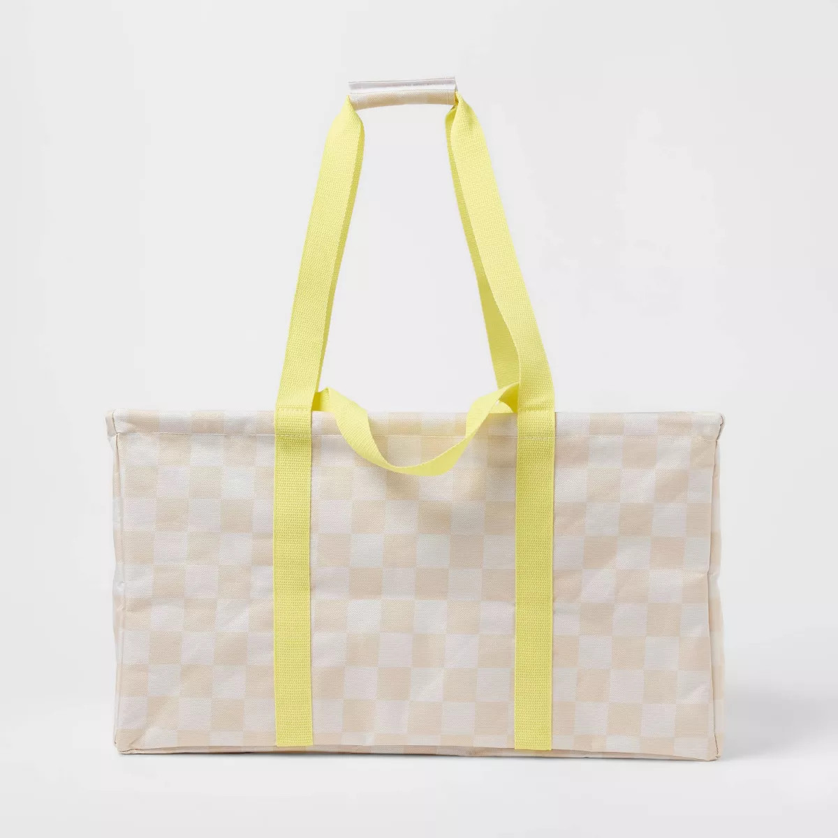 Multipurpose Tote Tan Checker - Sun Squad™ | Target