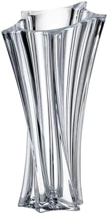 Crystal Glass Vase – Heavy Crystal Vase for Flowers with Weighted Bottom, Thick Durable Decorat... | Amazon (US)