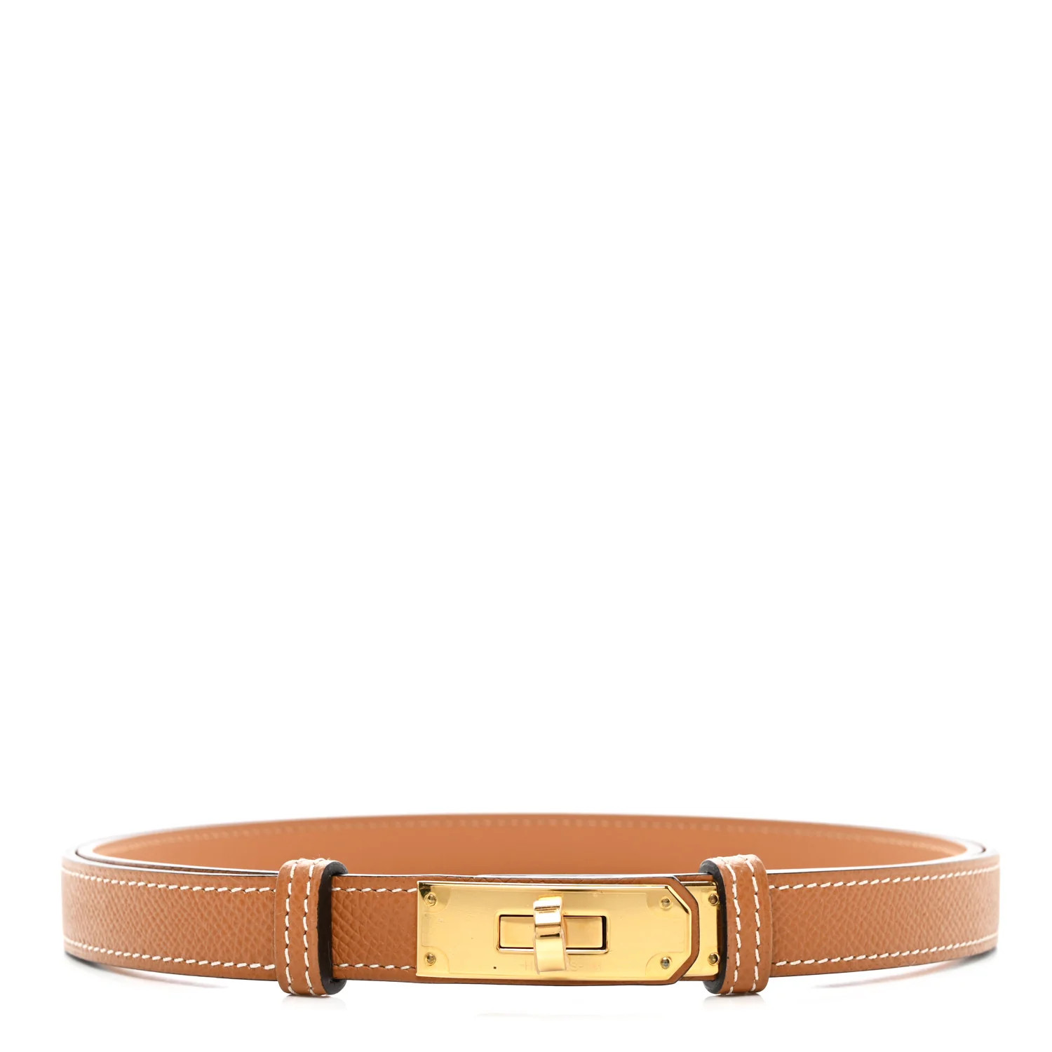 Epsom Kelly Belt Gold | FASHIONPHILE (US)