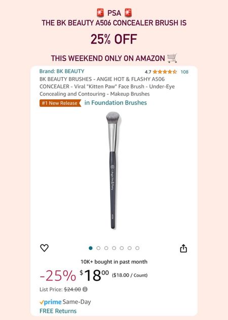 The VIRAL concealer brush is on sale right now!! This is my favorite brush for concealer. Austin owned company! 

#LTKSeasonal #LTKGiftGuide #LTKBeauty