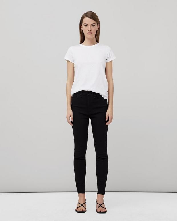 Nina High-Rise Skinny - Black | rag + bone