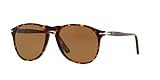 Persol PO9649S Aviator Sunglasses, Havana/Brown Polarized, 55 mm | Amazon (US)