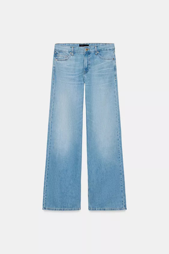 Z1975 WIDE-LEG LOW-RISE JEANS | Zara UK