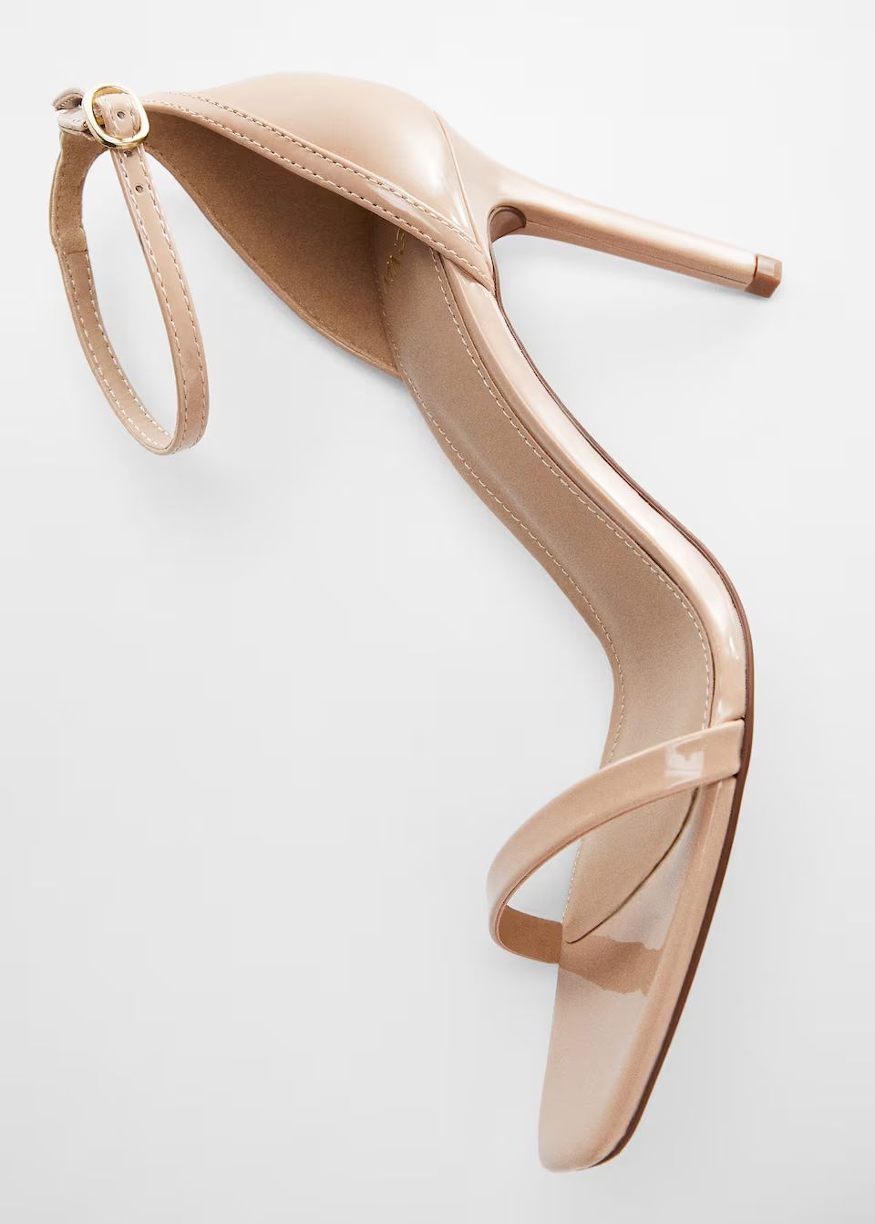 Strapped patent finish sandals | MANGO (US)