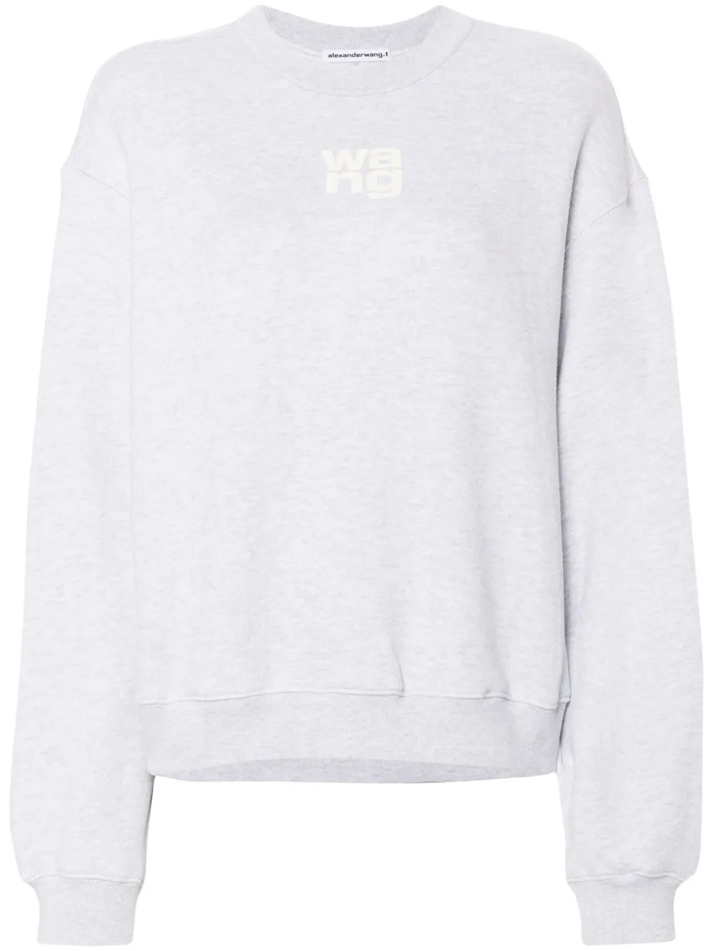 Alexander Wang logo-embossed Cotton Sweatshirt | Grey | FARFETCH AU | Farfetch Global
