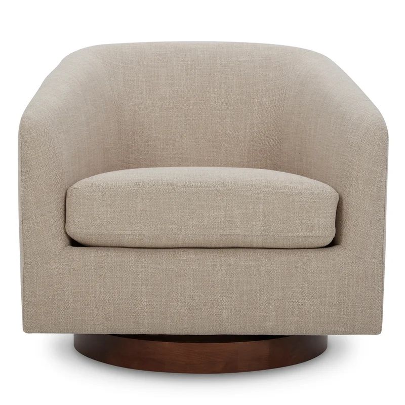Aiden Upholstered Swivel Barrel Chair | Wayfair North America
