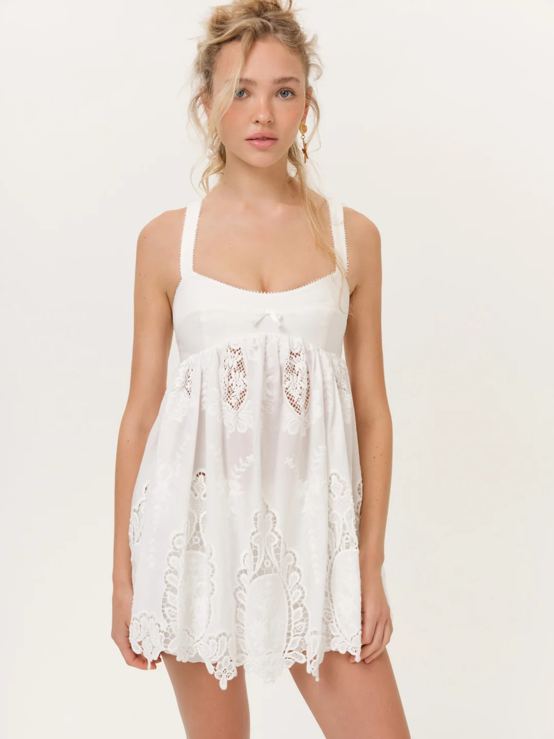 Sonnet Embroidered Babydoll Set | For Love & Lemons