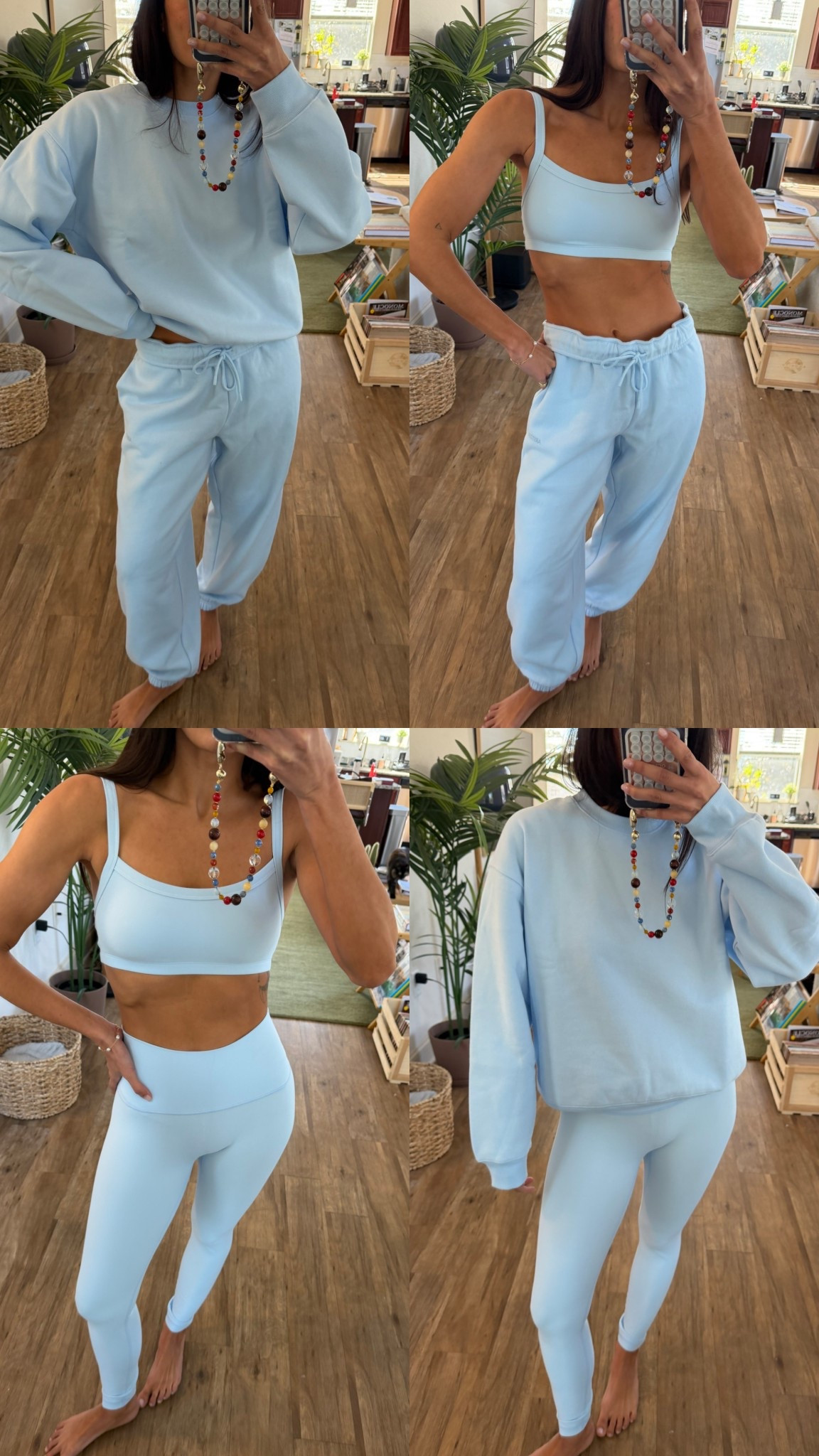 Got a size small in the top & joggers; a medium in the crewneck and 4 in leggings 

#LTKValentine #LTKgrwm #LTKootd