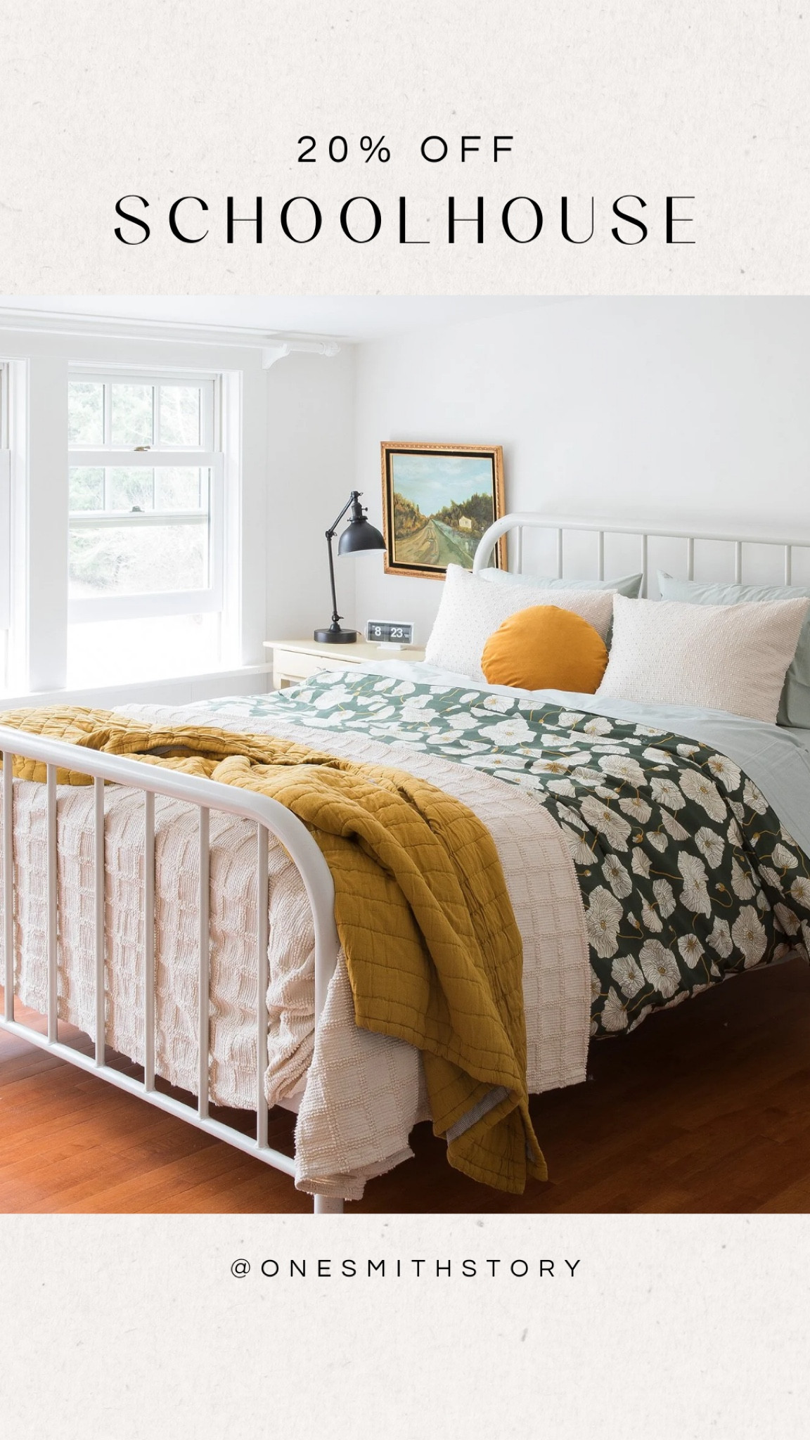 The schoolhouse sale has 20% off almost everything and I’ve been eyeing all of the beautiful floral quilts, duvets and coverlets 


Mcm, midcentury modern, camp decor, bedding sale



#LTKSaleAlert #LTKHome #LTKFamily