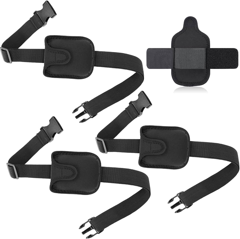 3 Pack Mic Belt with 3 Pack Neoprene Microphone Carrier Pouch Anti Dropping Strap Adjustable Deta... | Amazon (US)