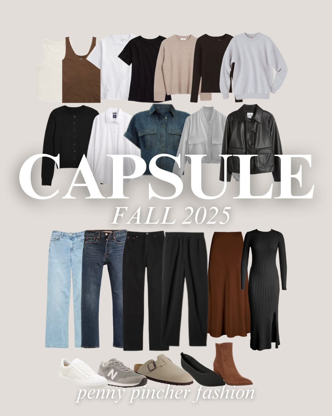 Fall capsule wardrobe 2025! These items can all be mixed and matched to create so many outfits for the coming months!

#LTKSeasonal #LTKStyleTip #LTKShoeCrush